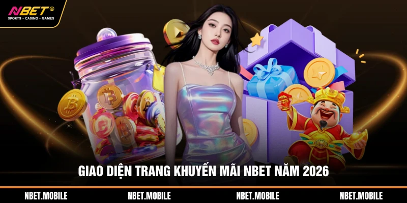Giao diện trang khuyến mãi NBET năm 2026